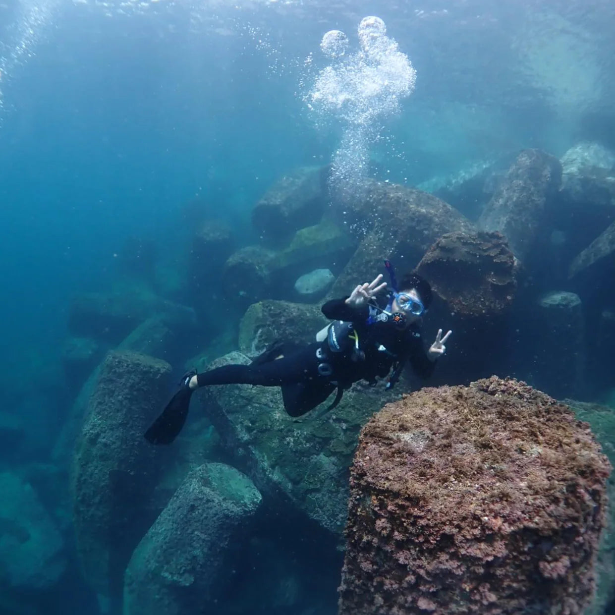 (HK) Sai Kung East Dam Fun Dive Tour (Finding Dolosse)