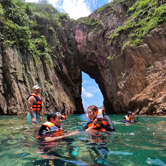 (HK) UNESCO Geopark Double Sea Arches Volcano Coasteering Tour