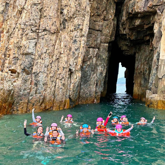 (HK) UNESCO Geopark Double Sea Arches Volcano Coasteering Tour