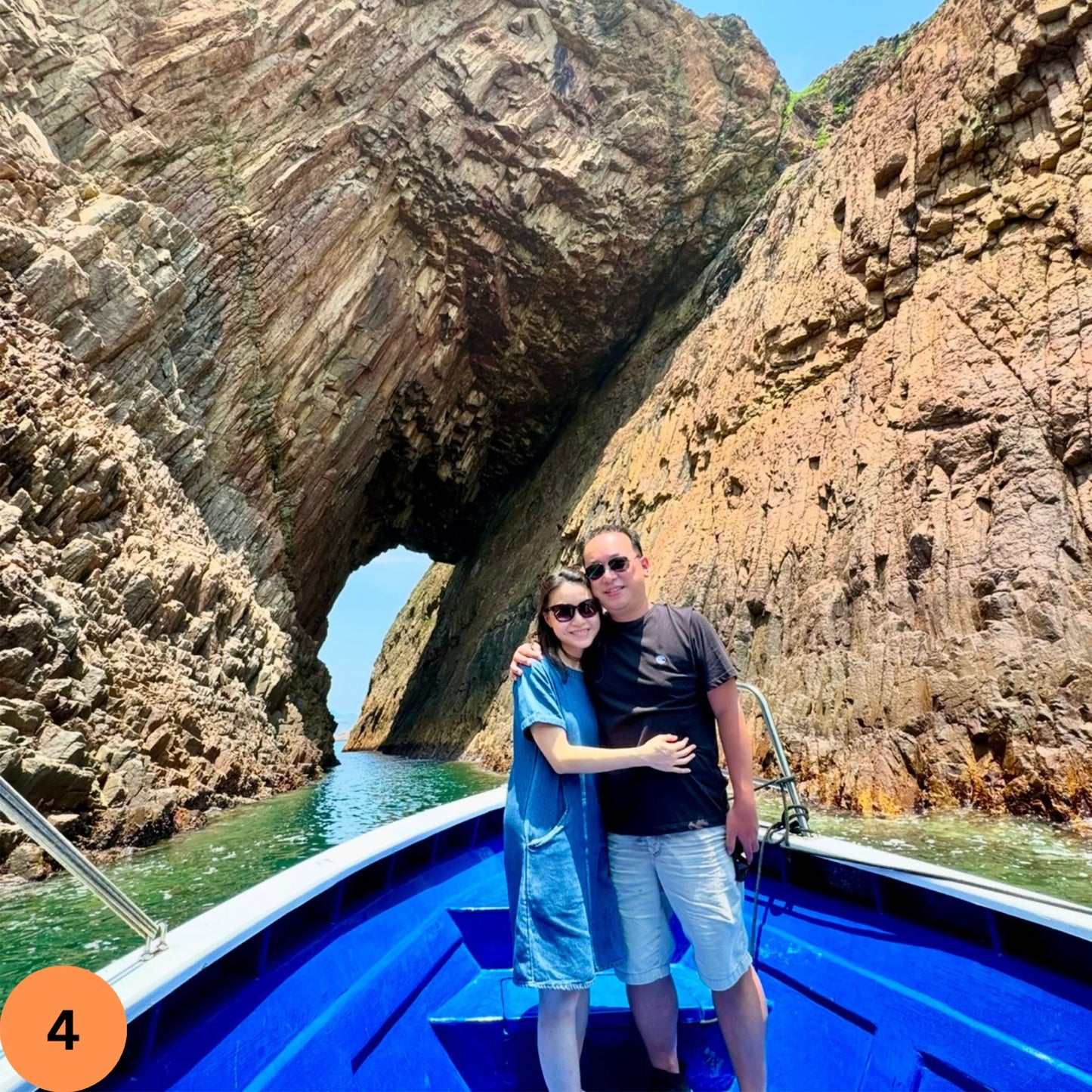 (HK) Geopark Hexagonal Rock Columns Coast Coasteering Tour