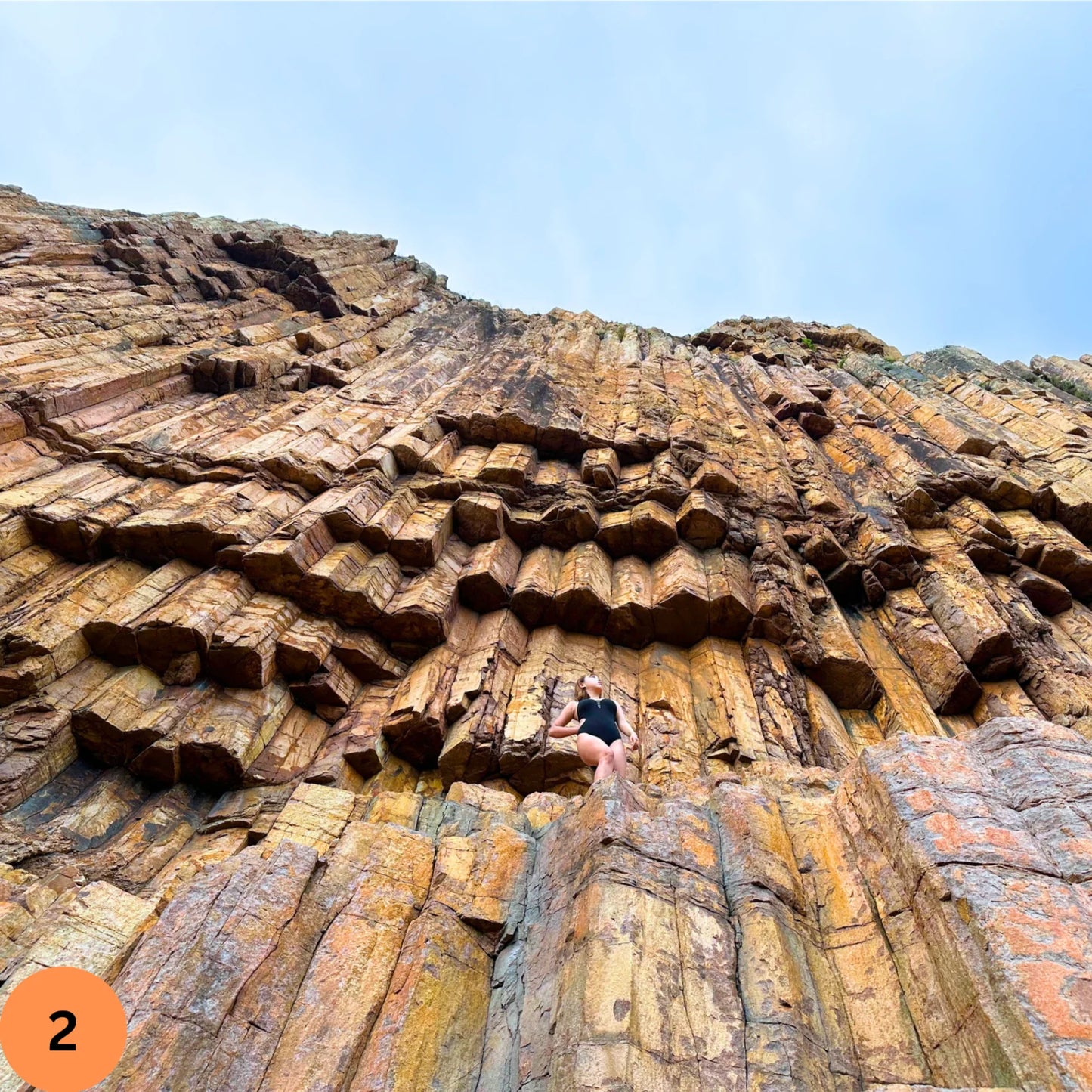 (HK) Geopark Hexagonal Rock Columns Coast Coasteering Tour