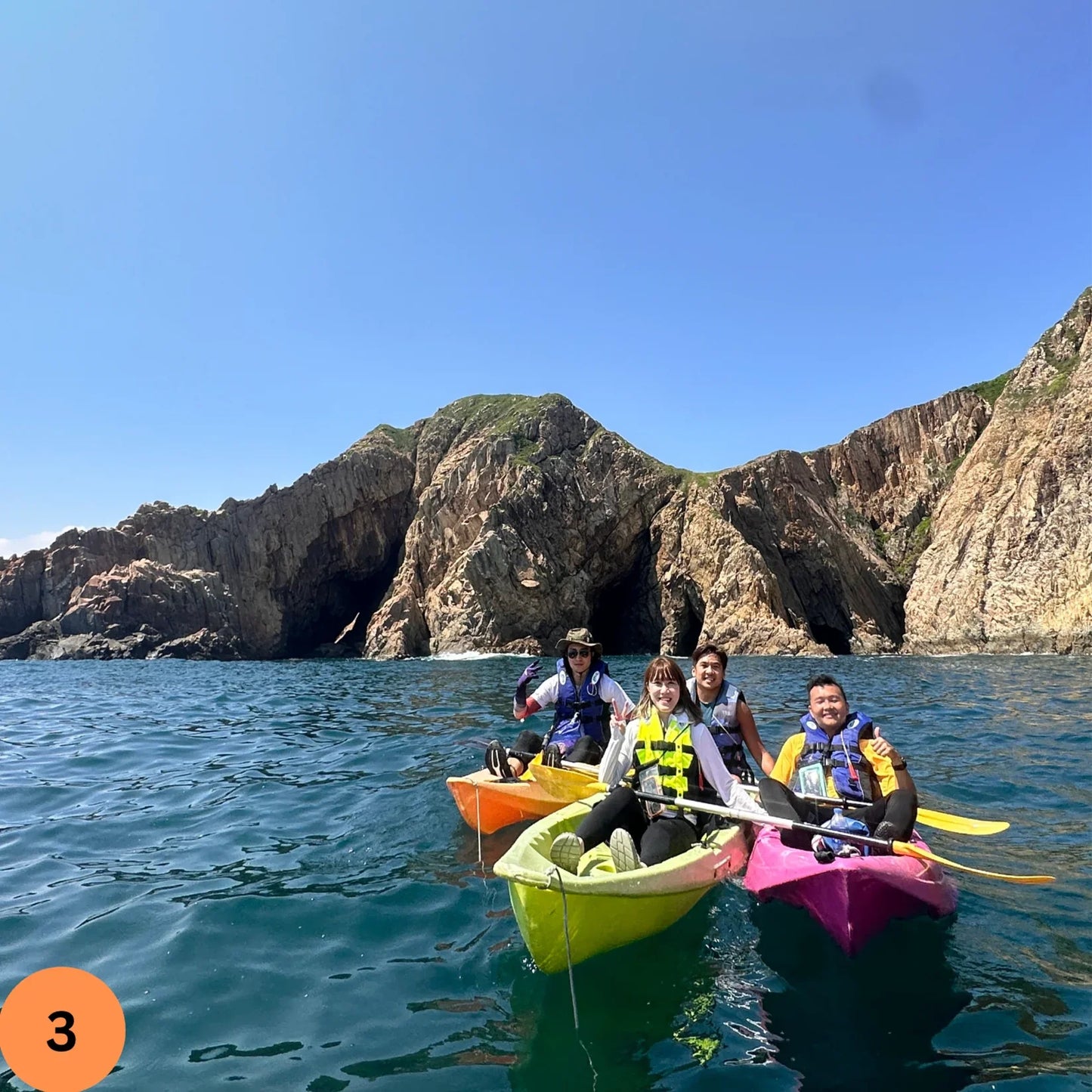 (HK) UNESCO Geopark South Ninepin Island Kayaking Tour *2 hrs