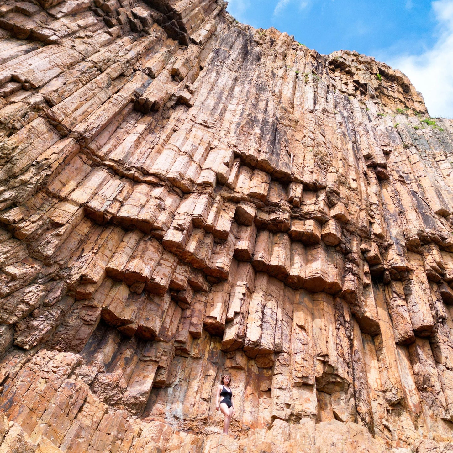 (HK) Geopark Hexagonal Rock Columns Coast Coasteering Tour
