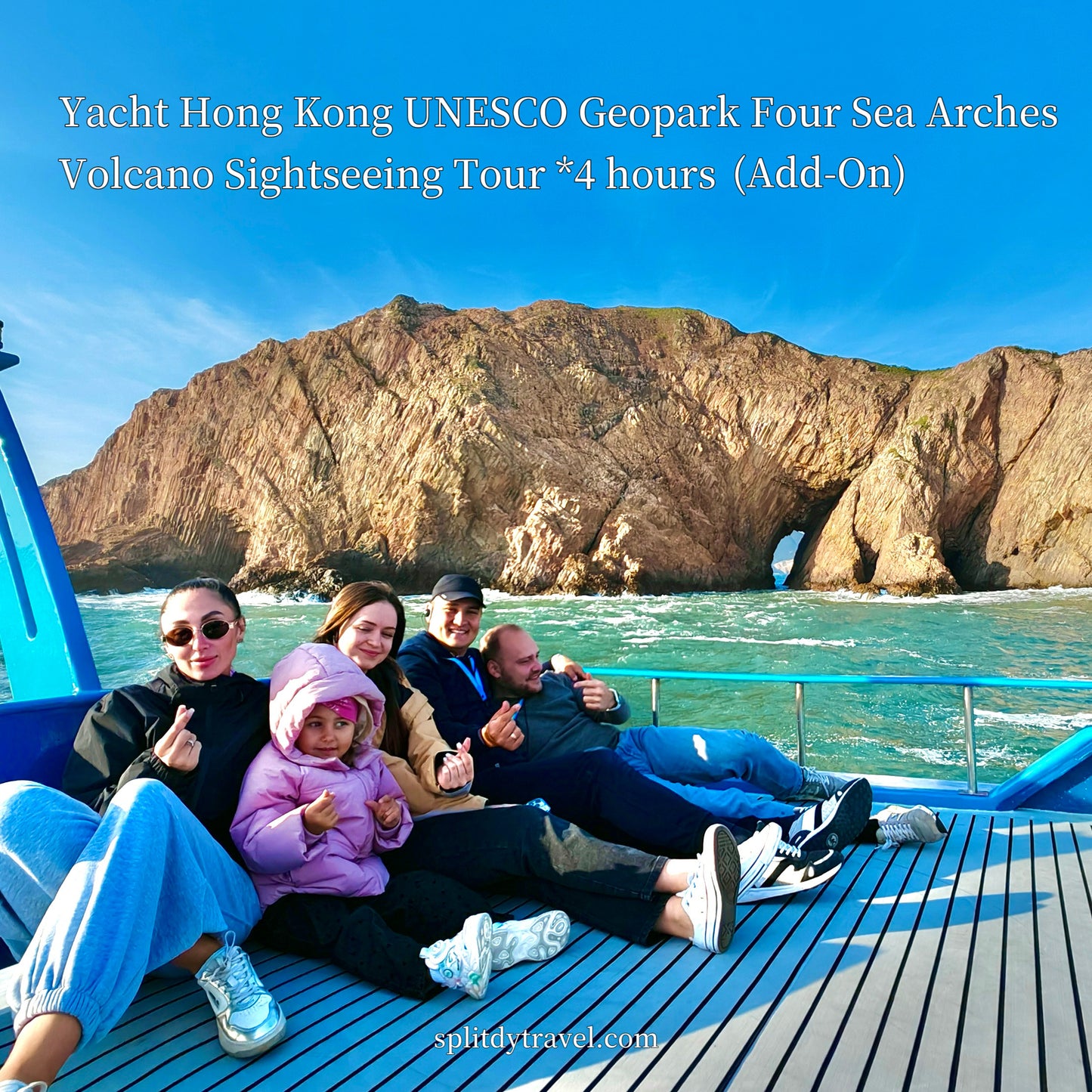 TST to Sai Kung Day Tour by Shuttle: City Walk + 4 hours Geopark Yacht Cruise