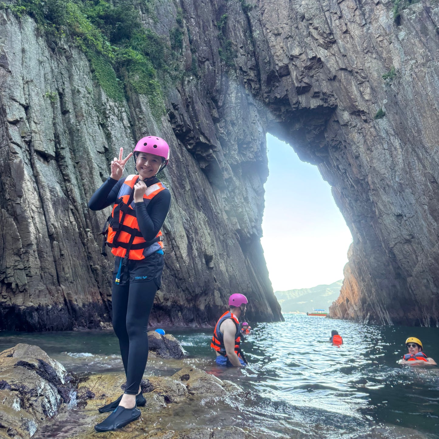 (HK) UNESCO Geopark Double Sea Arches Volcano Coasteering Tour