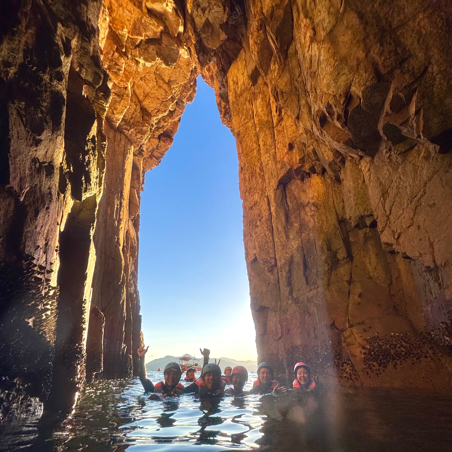 (HK) UNESCO Geopark Double Sea Arches Volcano Coasteering Tour