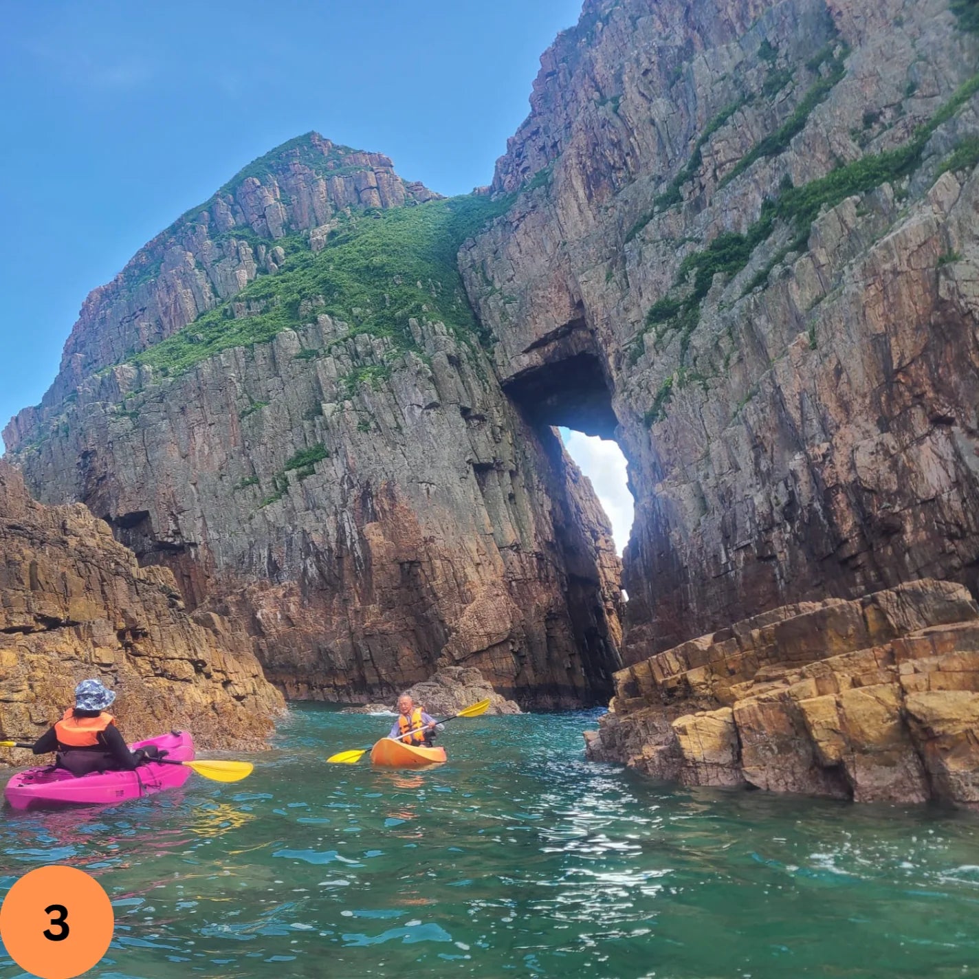 (HK) Geopark Double Sea Arches Kayaking Adventure Tour